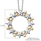 LUXURIANT DIAMOND - Lab Grown Diamant SI-GH Schmuckset ca. 50 cm 925 Silber Rhodiniert, 925 Silber Rhodiniert und 750 Gelbgold Vermeil ca. 0.06 ct