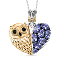 D'Joy Tansanit zweifarbiger Anhänger mit 50cm Kette - 1,88 ct.