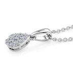 LUXURIANT DIAMOND - Lab Grown Diamant SI-GH Schmuckset ca. 50 cm 925 Silber Rhodiniert ca. 0,15 ct.
