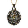 D'Joy mehrfarbiger Diamant Anhänger mit 50cm Kette - 1 ct.