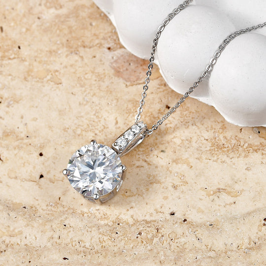 D'Joy Moissanit Schmuckset ca. 50 cm 925 Silber Rhodiniert ca. 4.97 ct