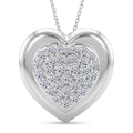 LUXURIANT SGL zertifizierter SI-GH Labor Diamant Herz-Anhänger mit 50cm Kette - 1 ct.