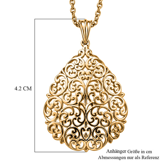 EVER TRUE Bronzella Kollektion-Reine Bronze 750 Vergoldet und Edelstahl 750 Vergoldet Schmuckset ca. 50 cm ca. 6,36g