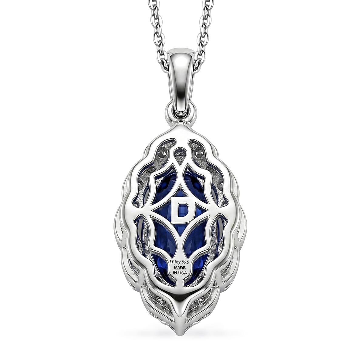 D'Joy AA Kyanit, Moissanit AGI zertifiziert Schmuckset ca. 45 cm 925 Silber Rhodiniert ca. 6,70 ct.