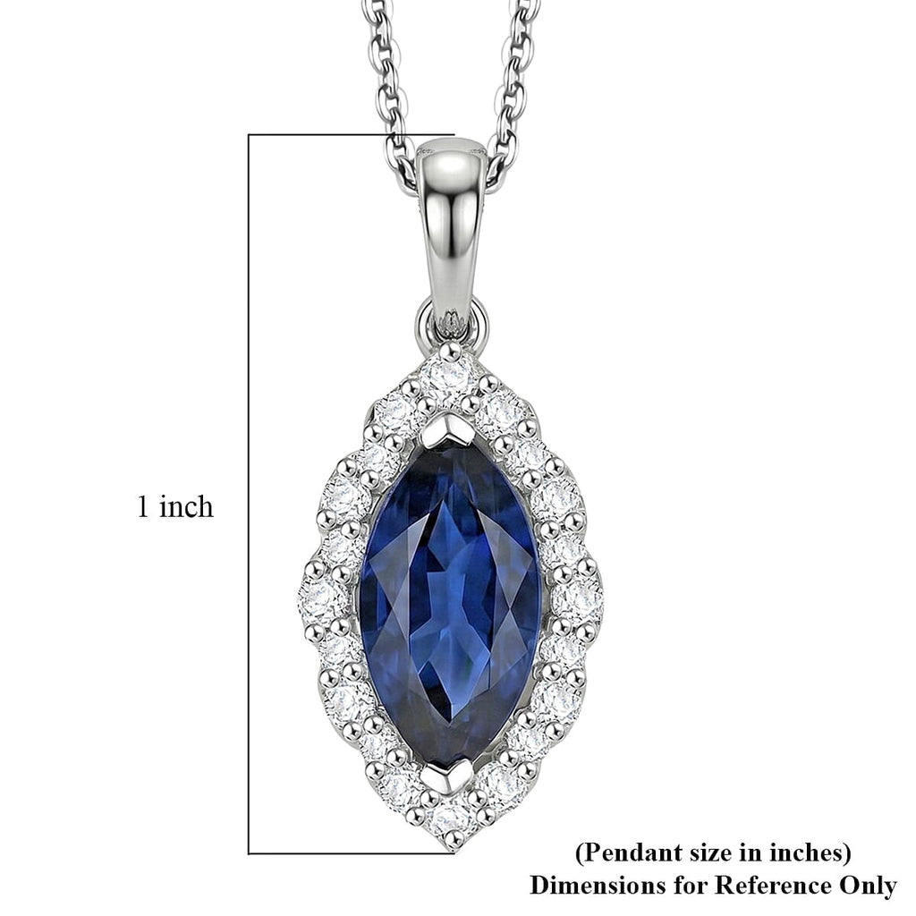 D'Joy AA Kyanit, Moissanit AGI zertifiziert Schmuckset ca. 45 cm 925 Silber Rhodiniert ca. 6,70 ct.