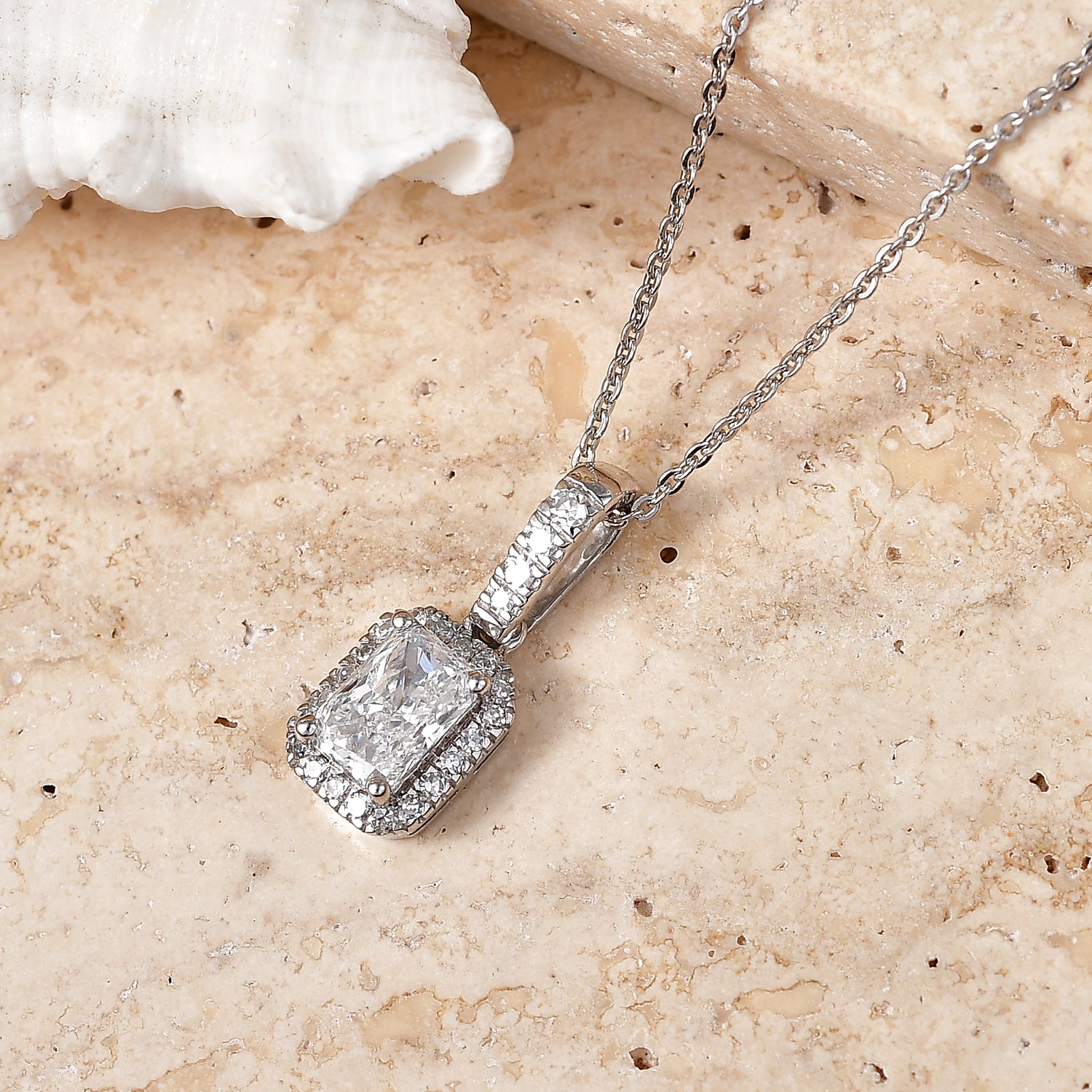 LUXURIANT DIAMOND - Lab Grown Diamant SI-GH Schmuckset ca. 50 cm 925 Silber Rhodiniert ca. 1.00 ct