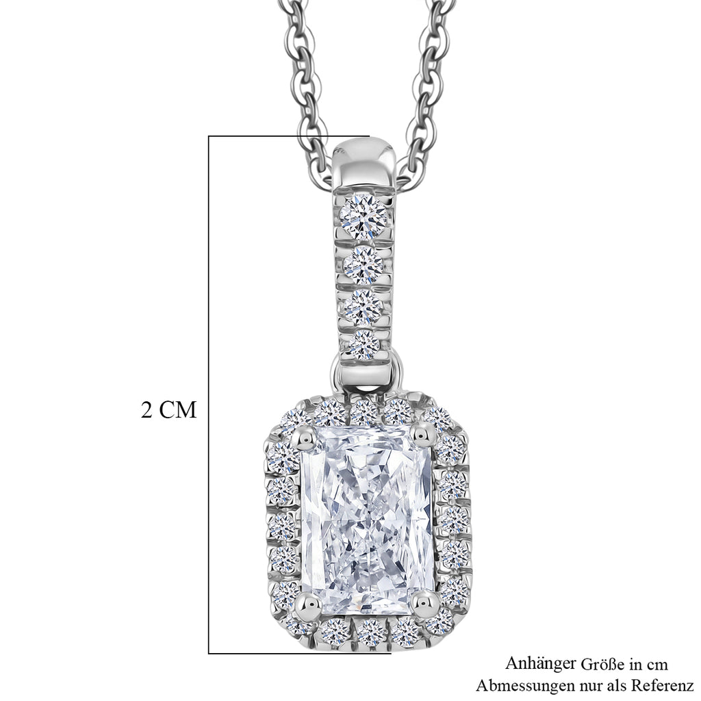 LUXURIANT DIAMOND - Lab Grown Diamant SI-GH Schmuckset ca. 50 cm 925 Silber Rhodiniert ca. 1,00 ct.