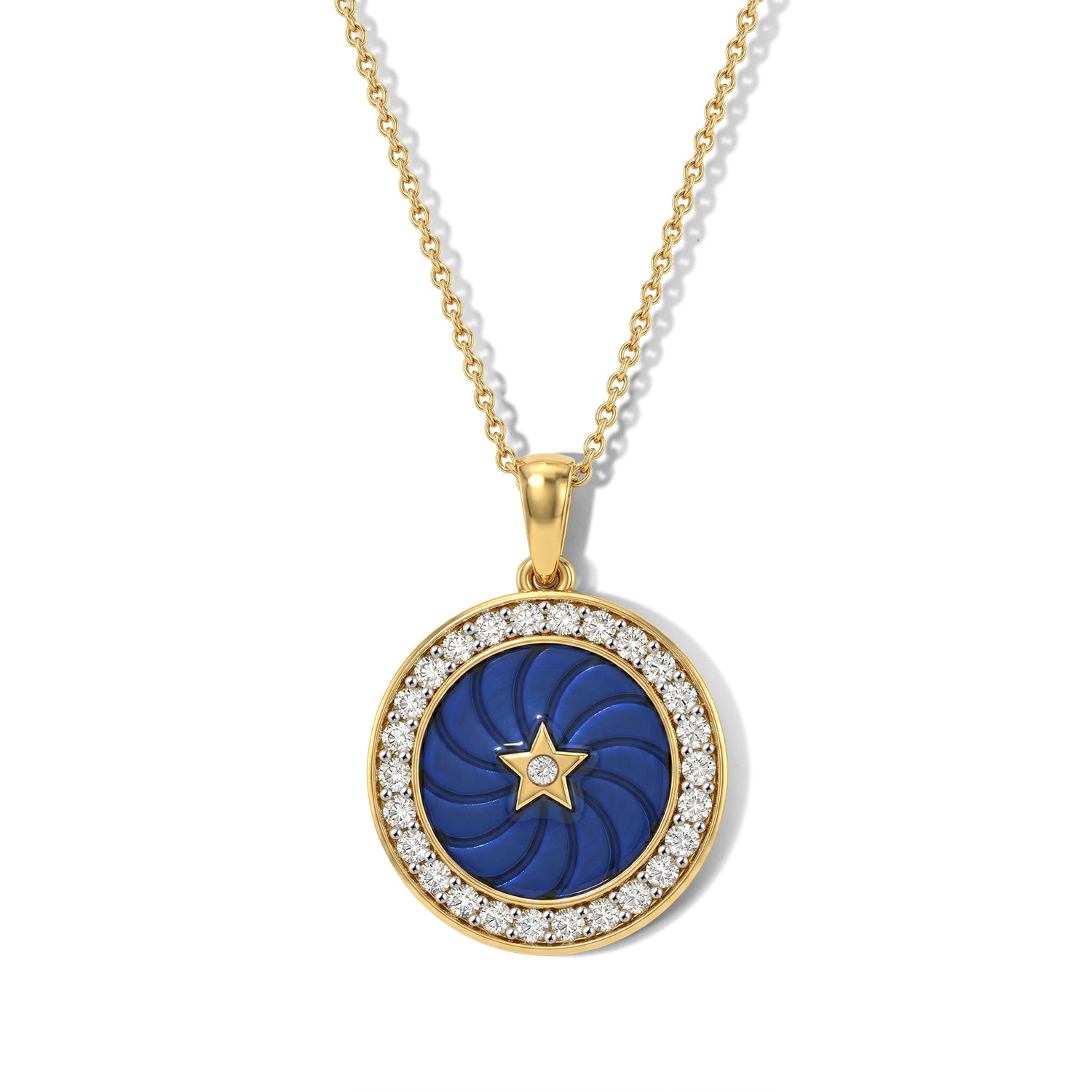 LUXURIANT DIAMOND - Lab Grown Diamant SI-GH Schmuckset ca. 50 cm 925 Silber 750 Gelbgold vermeil ca. 0,51 ct.