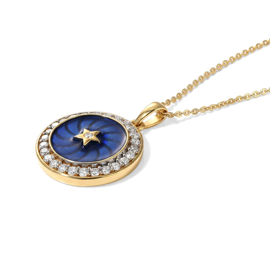 LUXURIANT DIAMOND - Lab Grown Diamant SI-GH Schmuckset ca. 50 cm 925 Silber 750 Gelbgold vermeil ca. 0.50 ct