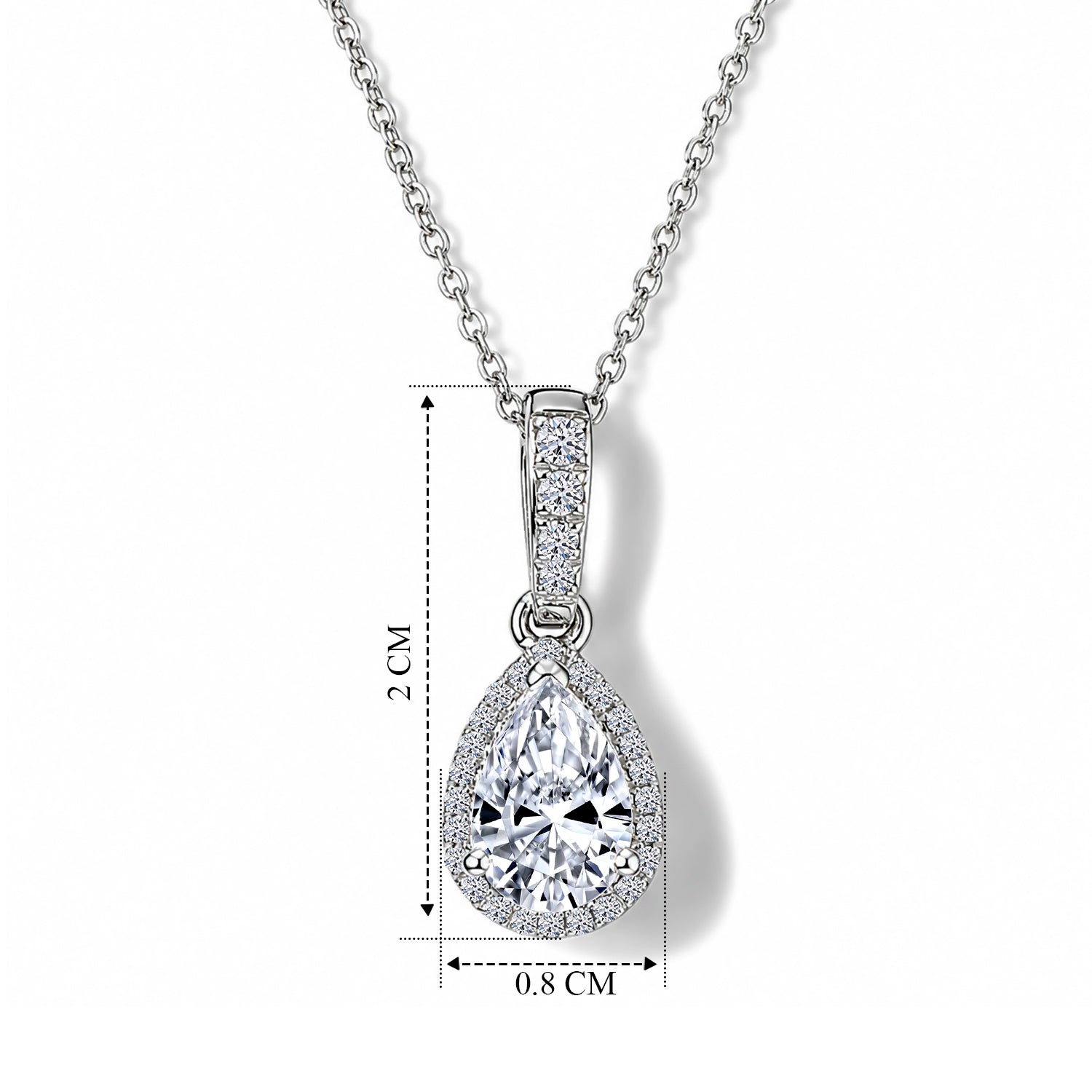 LUXURIANT DIAMOND - Lab Grown Diamant SI-GH Schmuckset ca. 50 cm 925 Silber Rhodiniert ca. 1,00 ct.