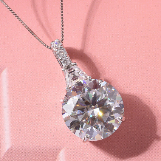 D'Joy Moissanit Schmuckset ca. 45 cm 925 Silber Rhodiniert ca. 11.01 ct