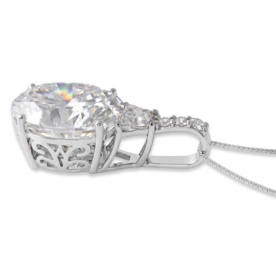 D'Joy Moissanit Schmuckset ca. 45 cm 925 Silber Rhodiniert ca. 10.69 ct