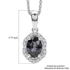 D'Joy AA Platin-Spinell, Moissanit AGI zertifiziert Schmuckset ca. 45 cm 925 Silber Rhodiniert ca. 1,08 ct.