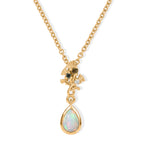 EVER TRUE AA Natürlicher, äthiopischer Welo Opal, Gelber Saphir Schmuckset ca. 50 cm ca. 0,58 ct.