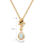 EVER TRUE AA Natürlicher, äthiopischer Welo Opal, Gelber Saphir Schmuckset ca. 50 cm ca. 0,58 ct.