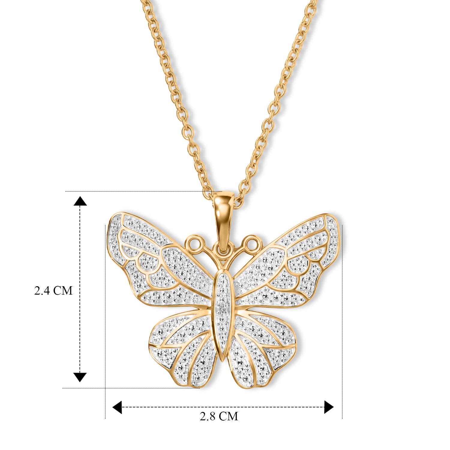 EVER TRUE Weißer Diamant Schmuckset ca. 50 cm
