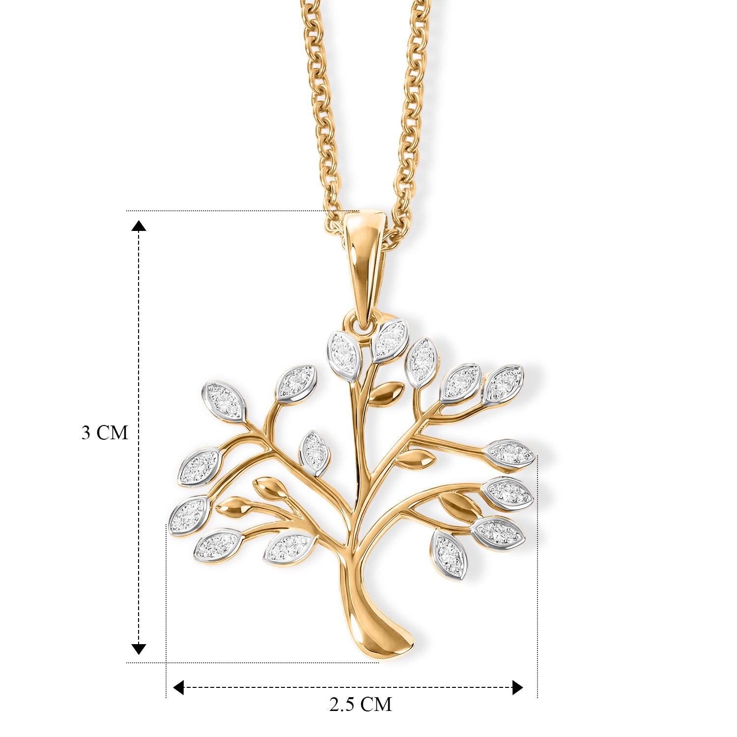 EVER TRUE Weißer Diamant Schmuckset ca. 50 cm ca. 0,05 ct.