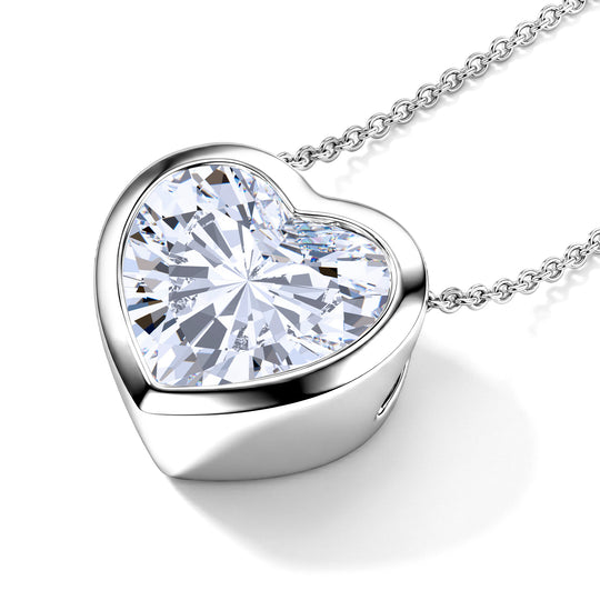 LUXURIANT DIAMOND - Lab Grown Diamant IGI zertifiziert VS-EF Schmuckset ca. 50 cm 925 Silber Rhodiniert ca. 3,08 ct.