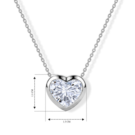 LUXURIANT DIAMOND - Lab Grown Diamant IGI zertifiziert VS-EF Schmuckset ca. 50 cm 925 Silber Rhodiniert ca. 3,08 ct.
