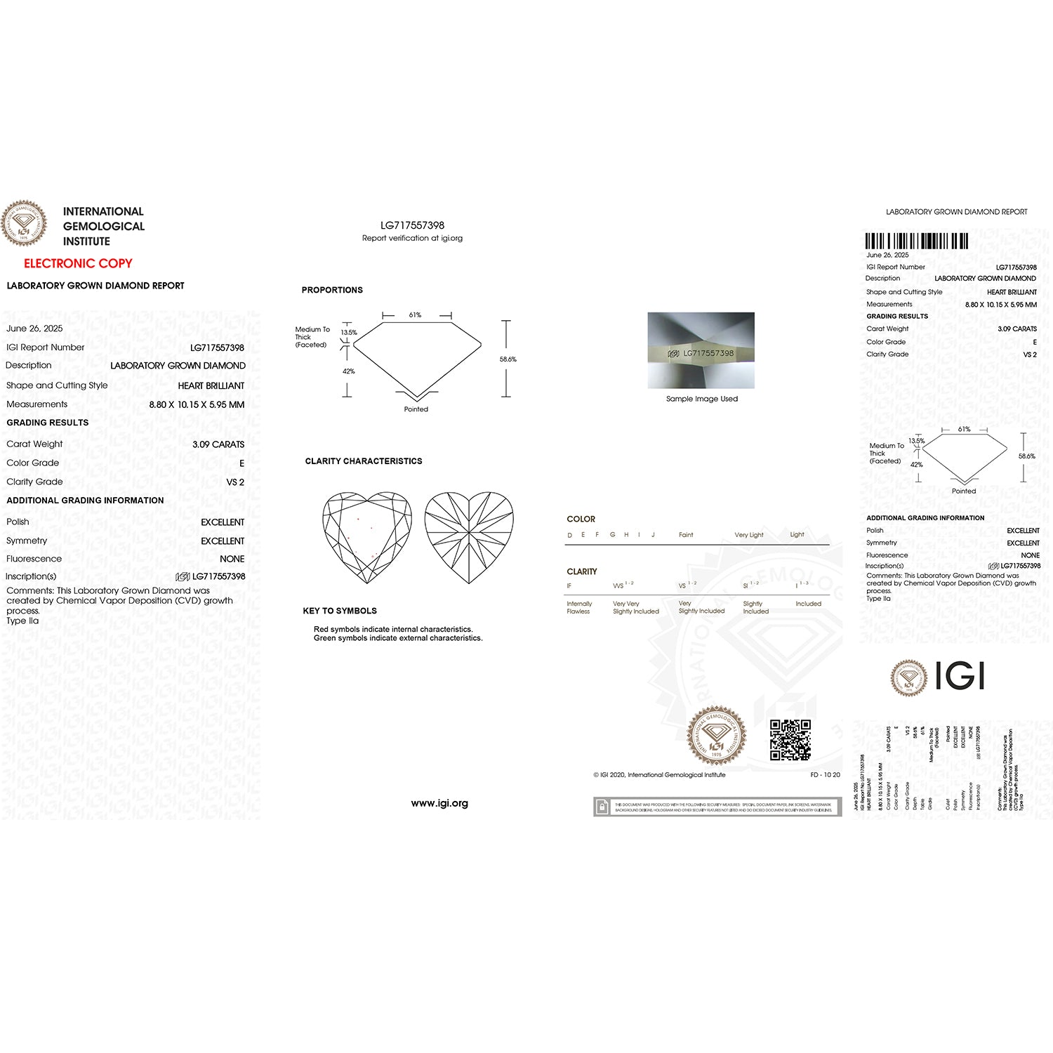 LUXURIANT DIAMOND - Lab Grown Diamant IGI zertifiziert VS-EF Schmuckset ca. 50 cm 925 Silber Rhodiniert ca. 3,08 ct.