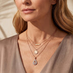 D'Joy AA Rosa Morganit, Moissanit Schmuckset ca. 45 cm 925 Silber 750 Roségold vermeil ca. 1,17 ct.