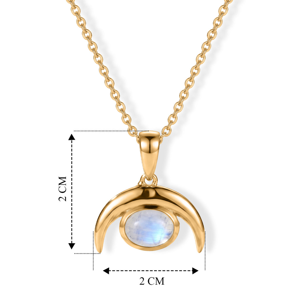 EVER TRUE Regenbogen Mondstein Schmuckset ca. 50 cm ca. 1,42 ct.
