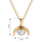 EVER TRUE Regenbogen Mondstein Schmuckset ca. 50 cm ca. 1,42 ct.