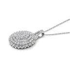 LUXURIANT DIAMOND - Lab Grown Diamant SGL zertifiziert SI-GH Schmuckset ca. 50 cm 925 Silber Rhodiniert ca. 2,02 ct.