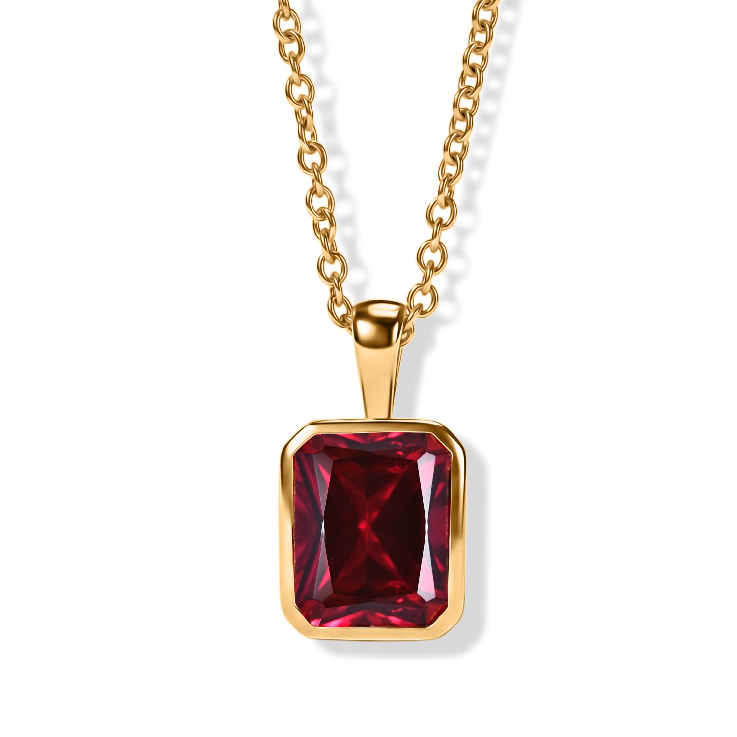 EVER TRUE AAA Lab Grown Rubin Schmuckset ca. 50 cm ca. 5,05 ct.
