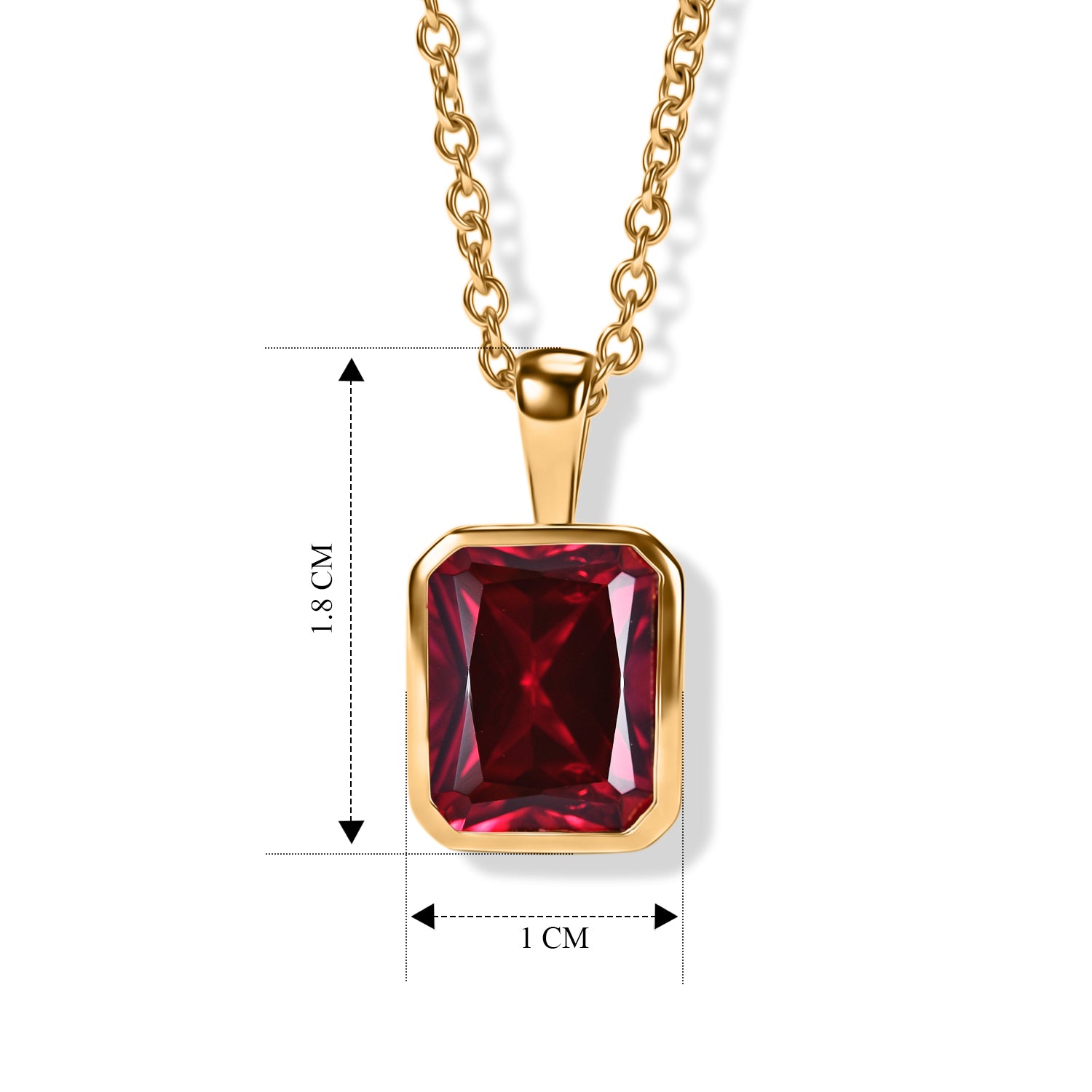 EVER TRUE AAA Lab Grown Rubin Schmuckset ca. 50 cm ca. 5,05 ct.