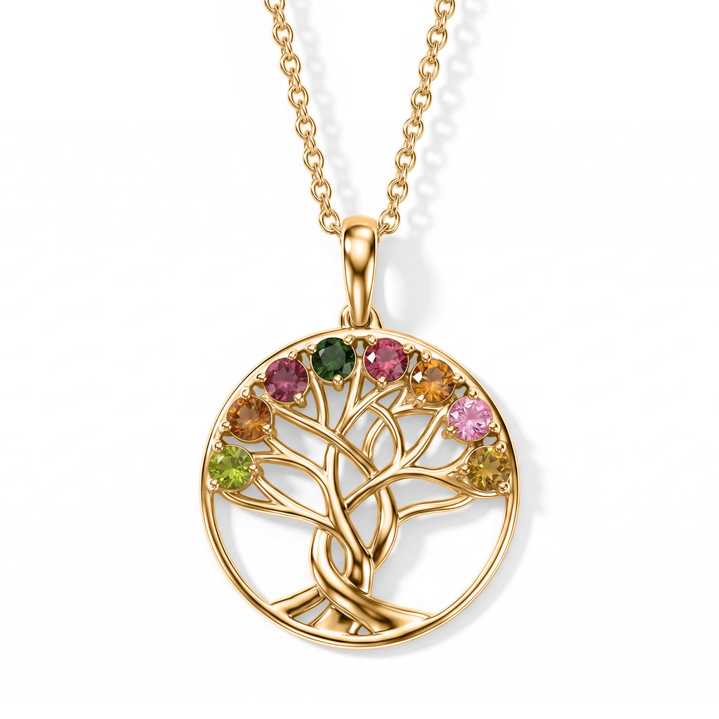 EVER TRUE AA Mehrfarbig-Turmalin Schmuckset ca. 50 cm ca. 0,92 ct.