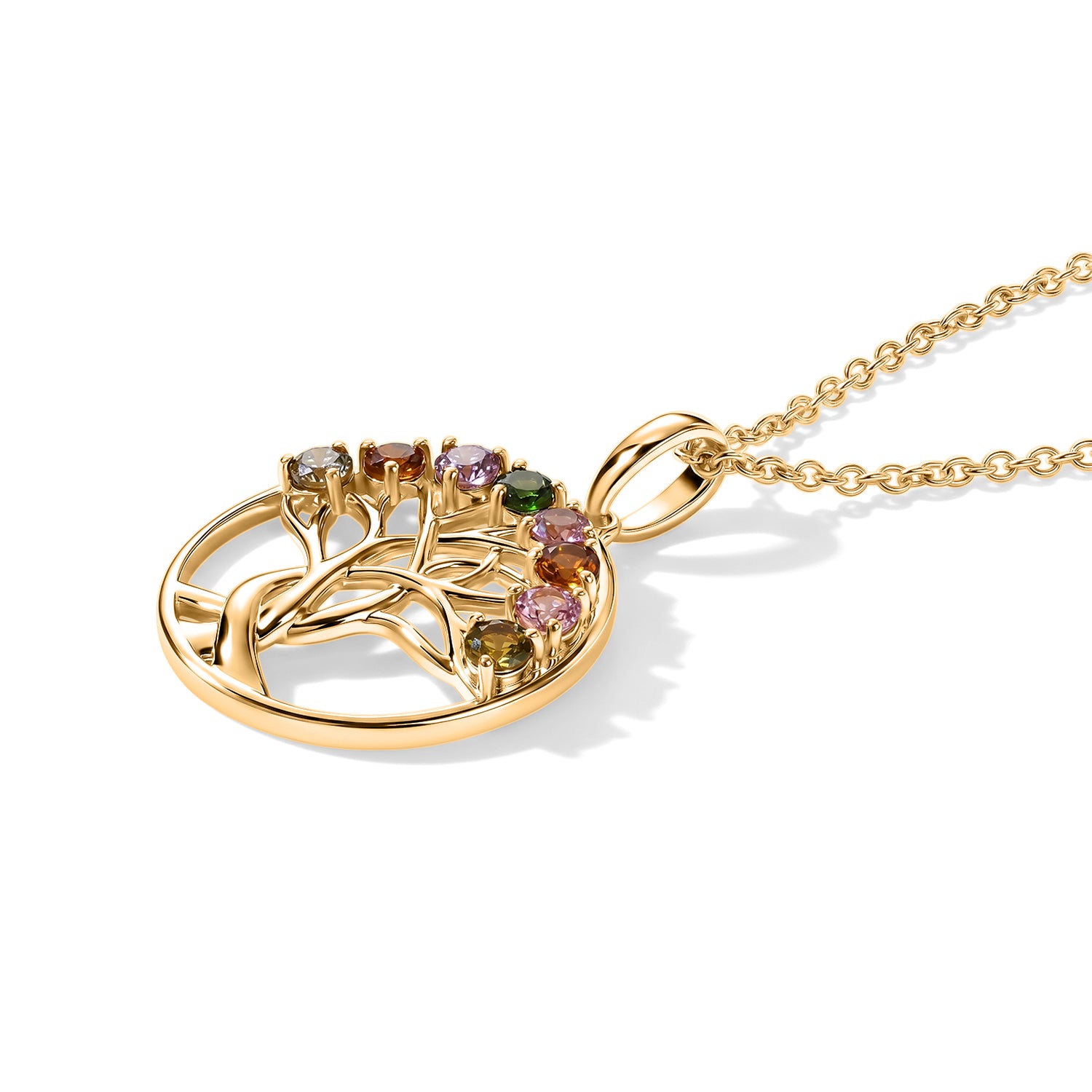 EVER TRUE AA Mehrfarbiger-Turmalin (Anjanabonoina) Anhänger mit Kette, ca. 50 cm ca. 0.92 ct