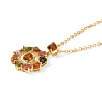 EVER TRUE AA Mehrfarbig-Turmalin Schmuckset ca. 50 cm ca. 2,01 ct.