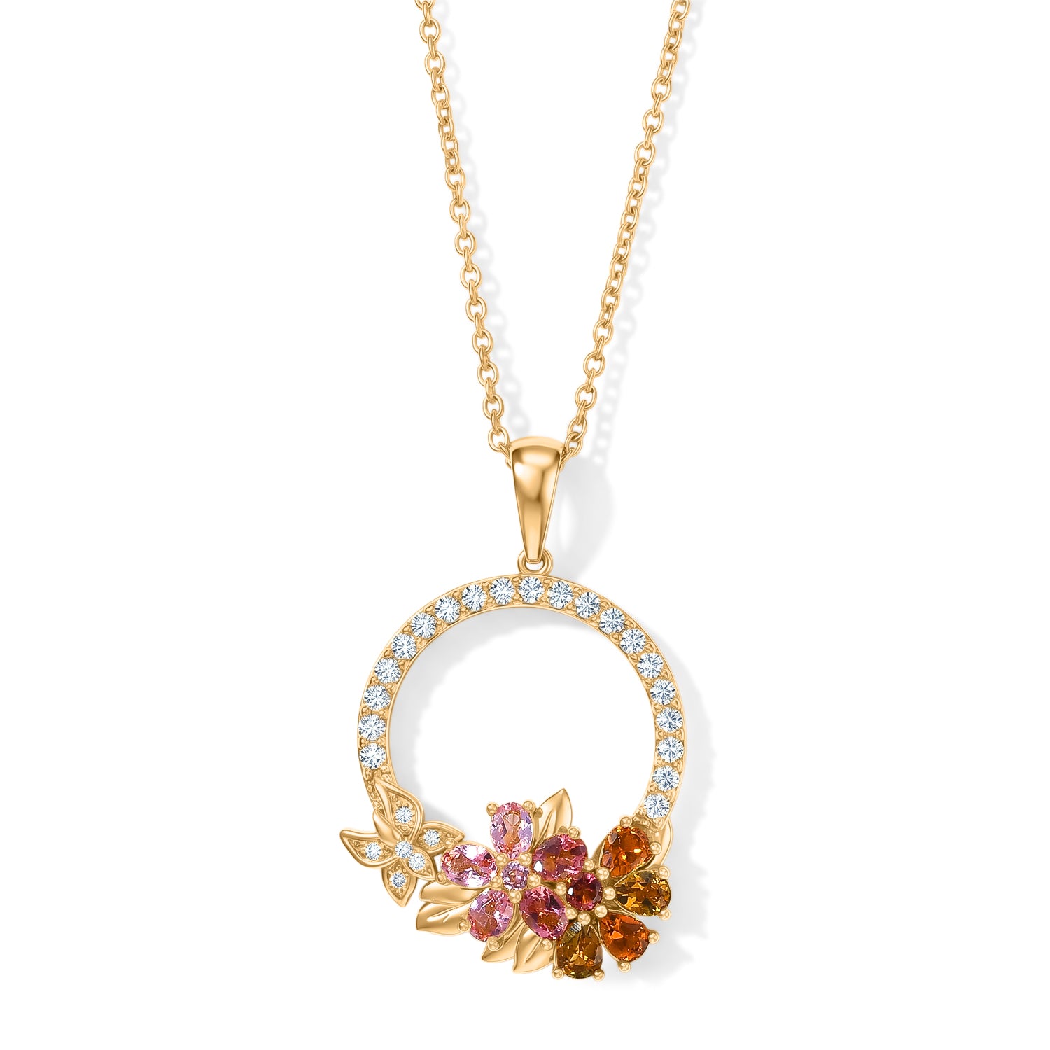 EVER TRUE AA Mehrfarbig-Turmalin Schmuckset ca. 50 cm ca. 2.05 ct