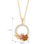 EVER TRUE AA Mehrfarbig-Turmalin Schmuckset ca. 50 cm ca. 2,05 ct.