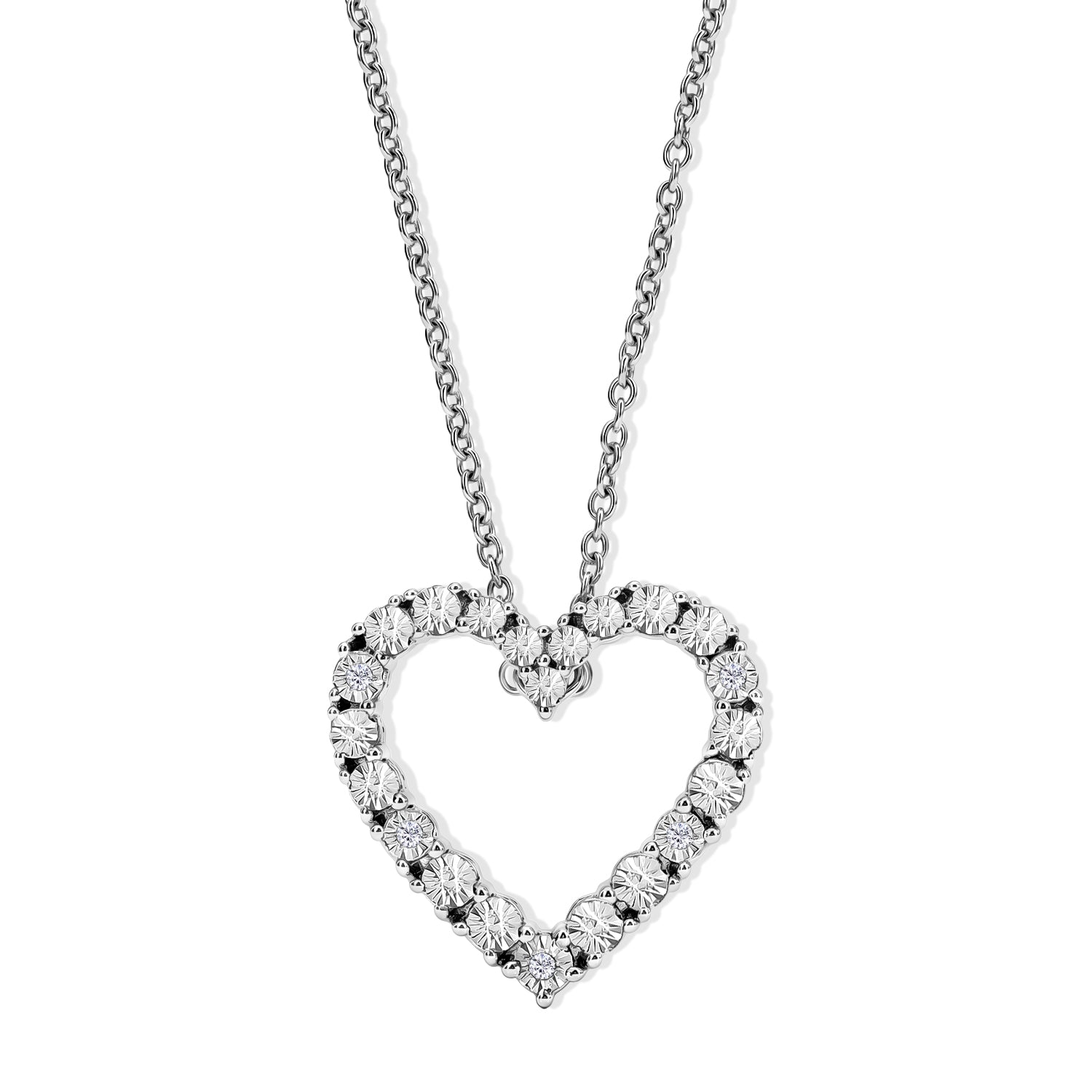 EVER TRUE Weißer Diamant Schmuckset ca. 50 cm ca. 0,05 ct.