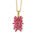 EverTrue AA afrikanischer Rubin Anhänger mit 50cm Edelstahl-Kette - 2,71 ct.