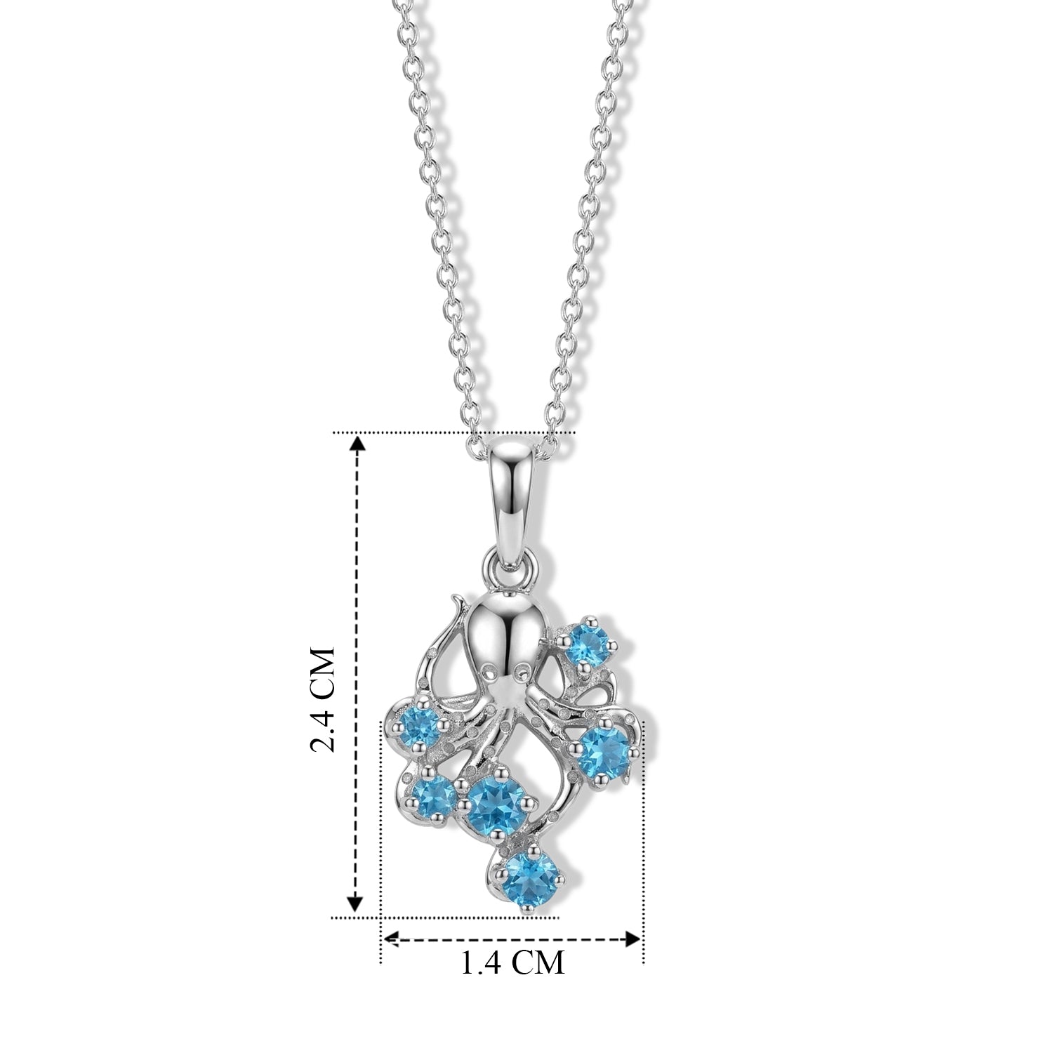 D'Joy Neon Apatit Schmuckset ca. 50 cm 925 Silber Platiniert ca. 0,37 ct.