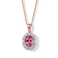 LUXURIANT DIAMOND - AAA Blush Turmalin, Lab Grown Diamant Schmuckset ca. 45 cm ca. 1,75 ct.