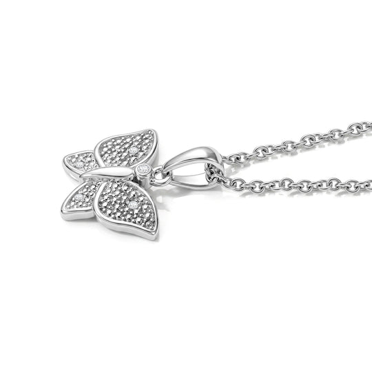 EVER TRUE Weißer Diamant Anhänger mit Kette, ca. 50 cm ca.