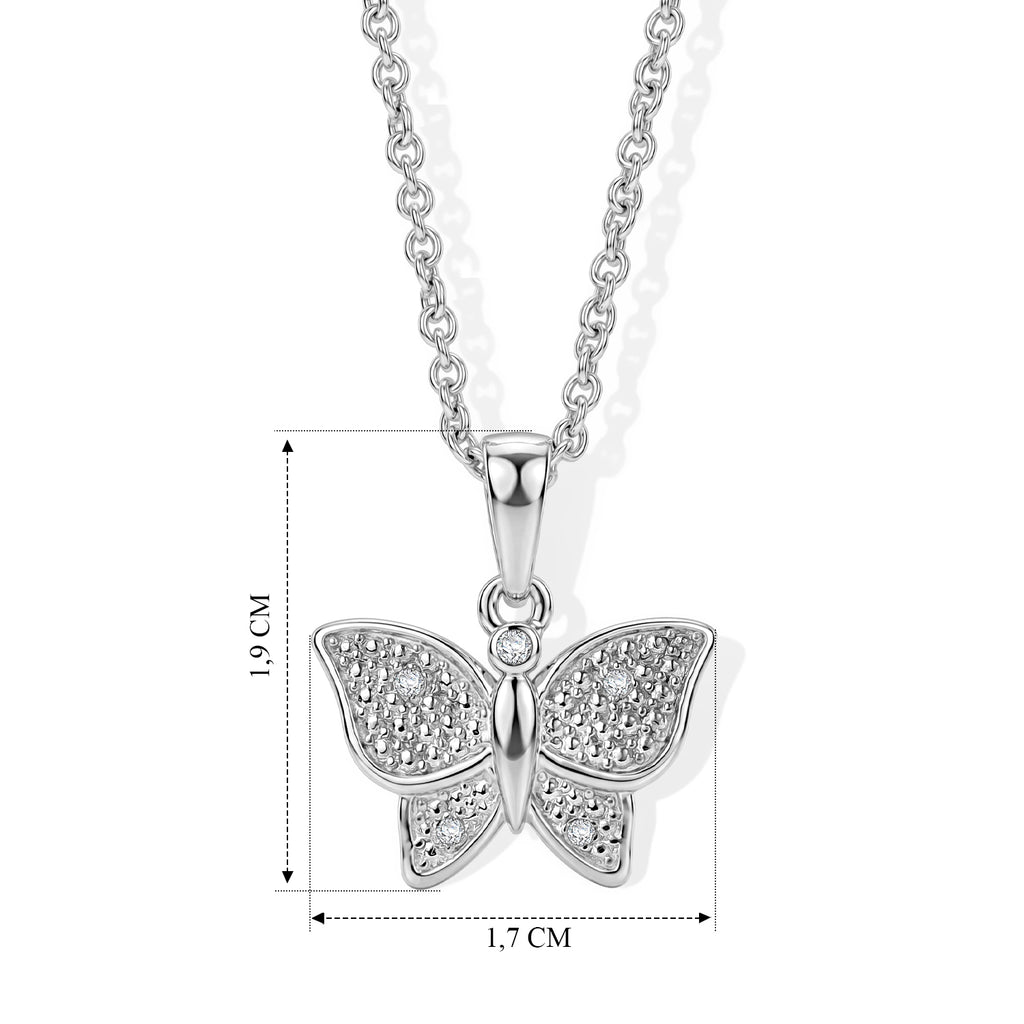 EVER TRUE Weißer Diamant Schmuckset ca. 50 cm ca. 0,03 ct.