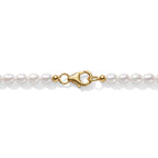 D'Joy Rubin-Feuer-Triplett-Quarz., Weißer Zirkon Schmuckset ca. 50 cm 925 Silber 750 Gelbgold vermeil