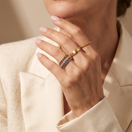 EVER TRUE 3er  Weißer Diamant Schmuckset  (Größe 18) ca. 0,05 ct.