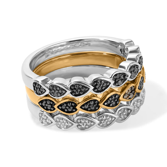 EVER TRUE 3er  Weißer Diamant Schmuckset  (Größe 18) ca. 0,05 ct.