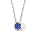 D'Joy Sehr Seltener Tansanit Schmuckset ca. 50 cm 925 Silber Rhodiniert ca. 0.51 ct