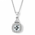 D'Joy AA Aquamarin, Moissanit Schmuckset ca. 45 cm 925 Silber Rhodiniert ca. 1,53 ct.