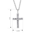 D'Joy Moissanit Schmuckset ca. 50 cm 925 Silber Rhodiniert und Edelstahl Rhodiniert ca. 1,00 ct.