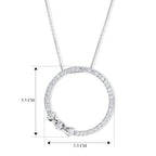 LUXURIANT DIAMOND - Lab Grown Diamant SI-GH Schmuckset ca. 50 cm 925 Silber Rhodiniert ca. 1,09 ct.