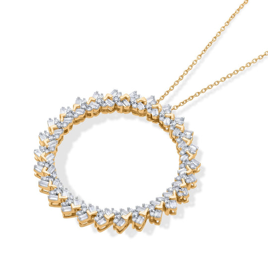 LUXURIANT DIAMOND - Lab Grown Diamant SI-GH Schmuckset ca. 50 cm 925 Silber 750 Gelbgold vermeil ca. 1.00 ct