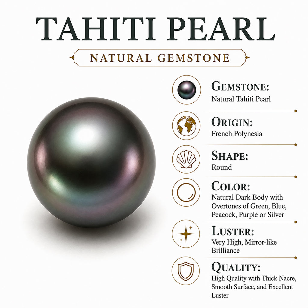 D'Joy Moissanit, Tahiti Perle (10-11mm) Schmuckset ca. 45 cm 925 Silber Rhodiniert